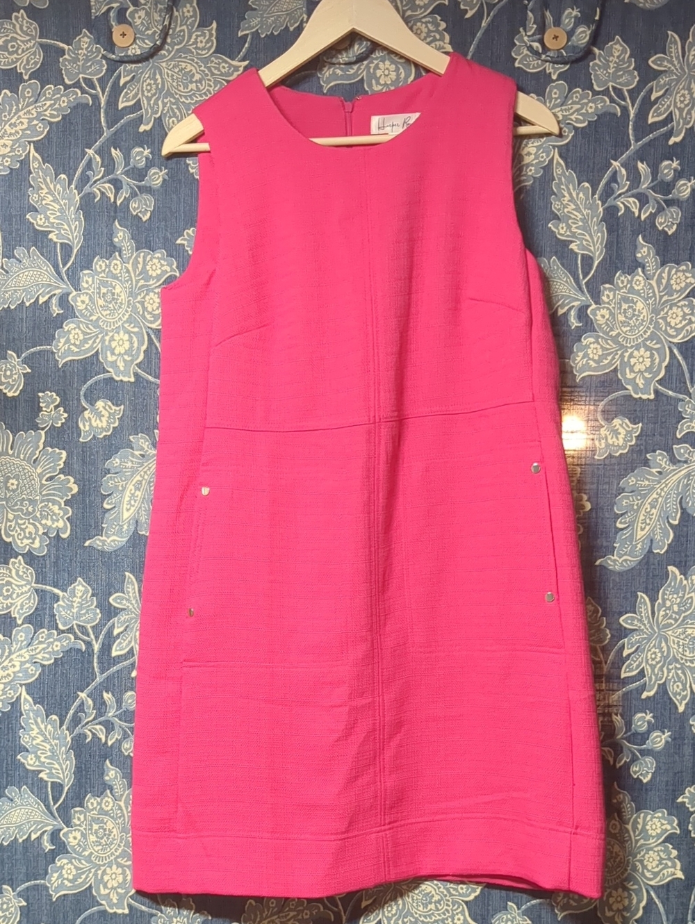 Harper Rose Hot Pink Sleeveless Shift Dress Size 10 W/ Shoes
